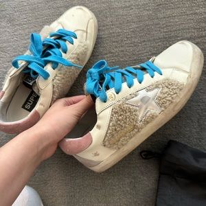 Golden Goose Superstar Shearling Sneakers Size EU 38